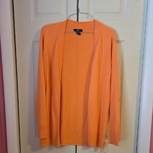 Women's Orange Cardigan Sweater